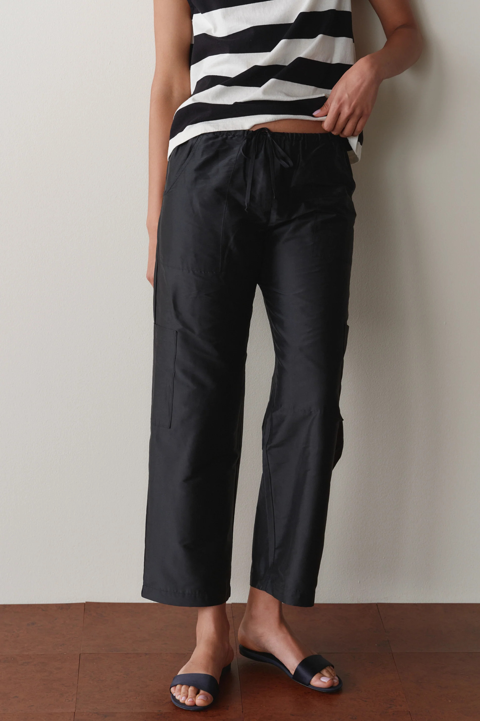 The Silk Taffeta Cargo Pant | DONNI.