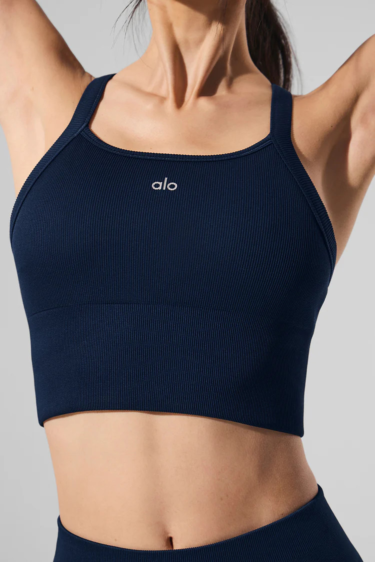 Seamless Ribbed Favorite Bra Tank | Alo Yoga (US)