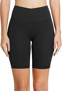 BALEAF Women's 8"/ 7"/ 5" High Waist Biker Shorts Workout Yoga Running Gym Compression Spandex Sh... | Amazon (US)