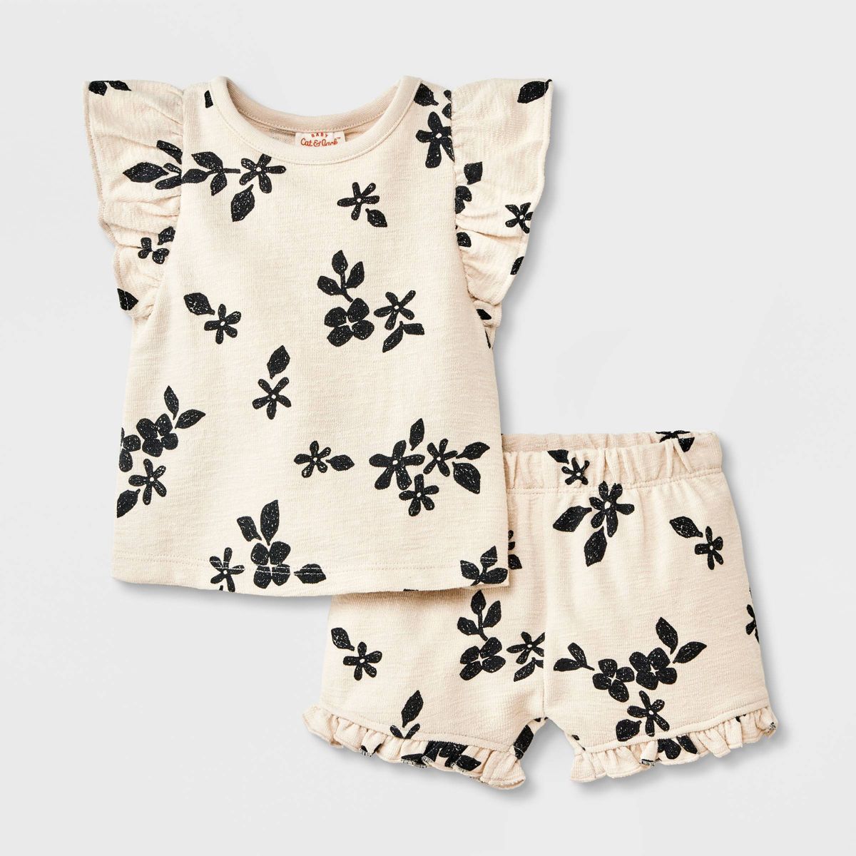 Baby Girls' Ruffle Top & Bottom Set - Cat & Jack™ | Target