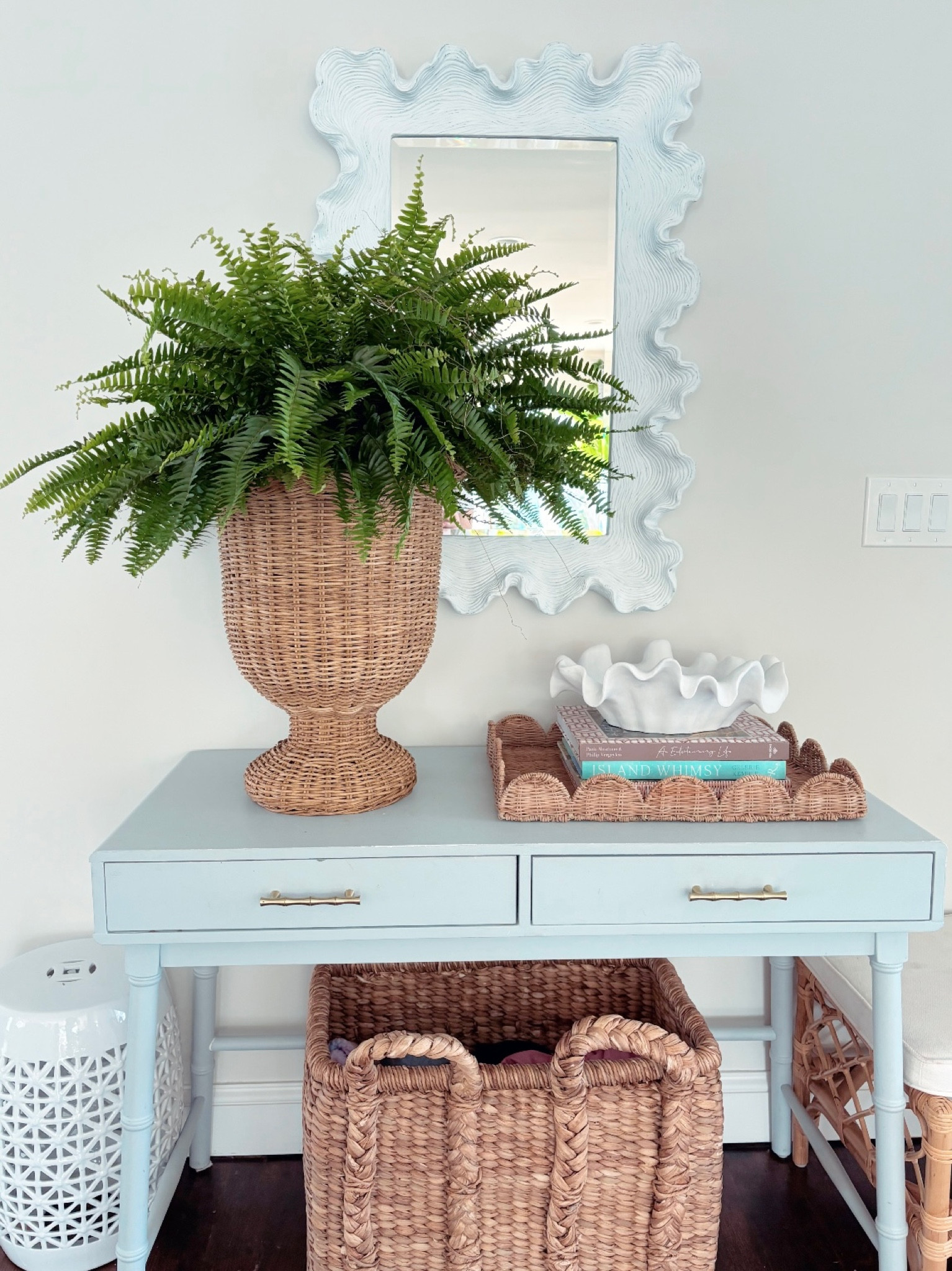 Foyer styling 
Amazon live fern  
Home decor 
Coastal living 
Grand millennial 


#LTKstyletip #LTKSpringSale