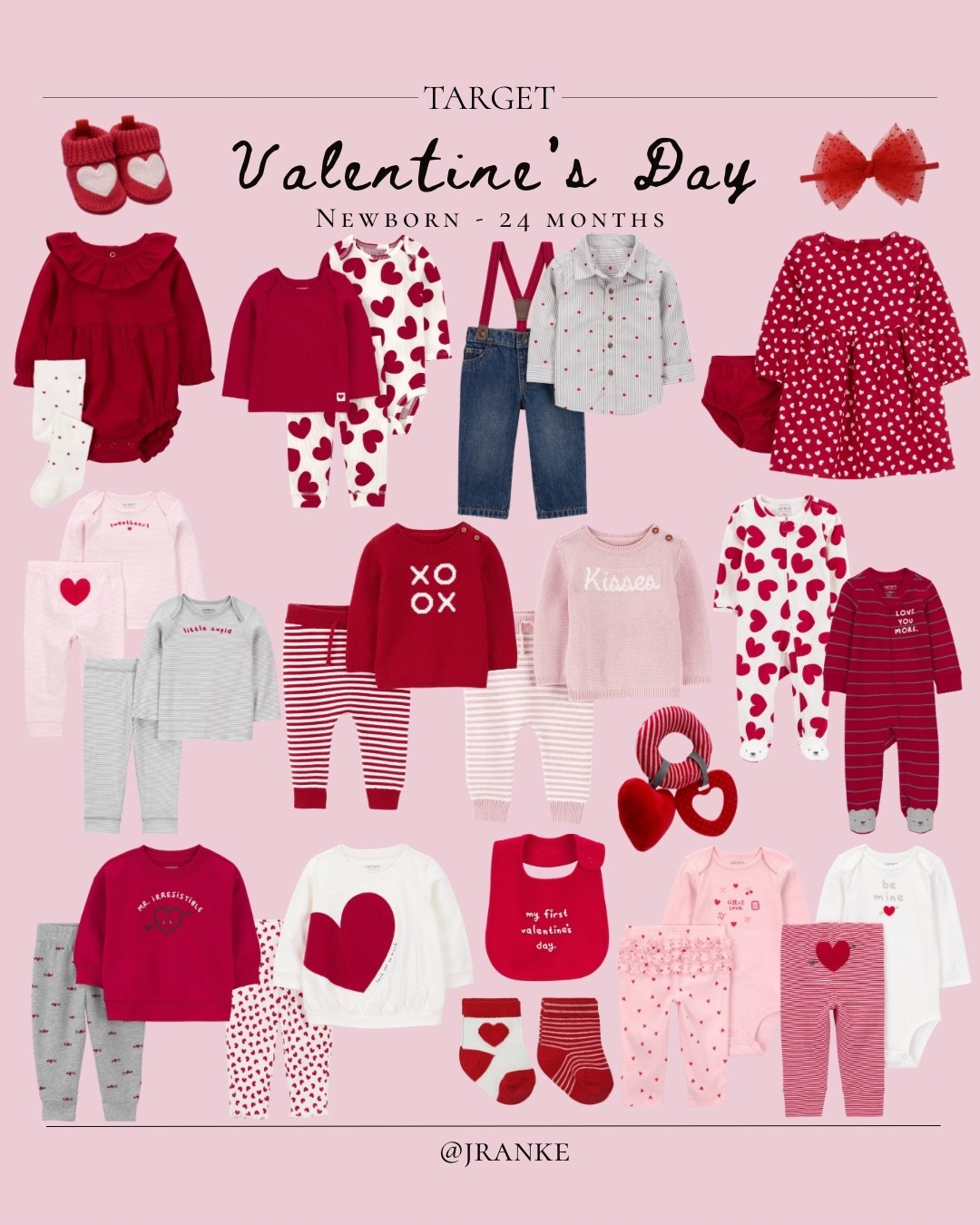 All the heart eyes for these Target Valentine’s Day baby + toddler finds 💕
Hearts, pinks, reds, and all the cozy details. 
Everything is linked and perfect for photos, daycare parties, or just soaking up the season of love 🤍

#LTKkids
#LTKbaby
#TargetFinds
#ValentinesDayOutfits
#ToddlerStyle


#LTKSeasonal #LTKootd #LTKmomlife