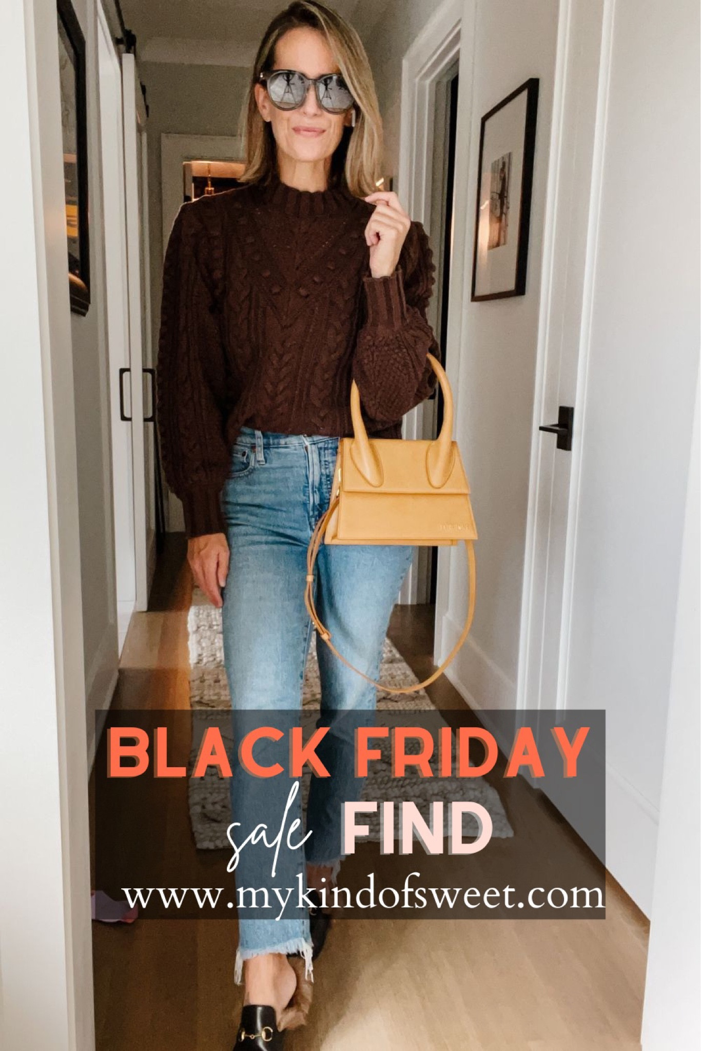 Black Friday Sale Find: Madewell Jeans  This chocolate sweater is new in my closet and I’ve already worn it twice! It’s cotton blend, which means it’s NOT ITCHY. I’m wearing XS. It’s cropped, but doesn’t show my midriff. It’s the perfect length with my favorite high rise Madewell mom jeans.

#LTKCyberweek #LTKsalealert #LTKstyletip