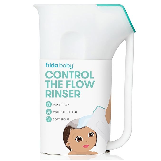 FridaBaby Control The Flow Rinser|Bath Time Rinse Cup with Easy Grip Handle and Removable Rain Sh... | Amazon (US)
