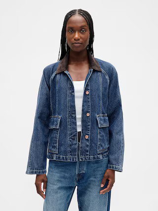 UltraSoft Denim Swing Chore Jacket | Gap (US)