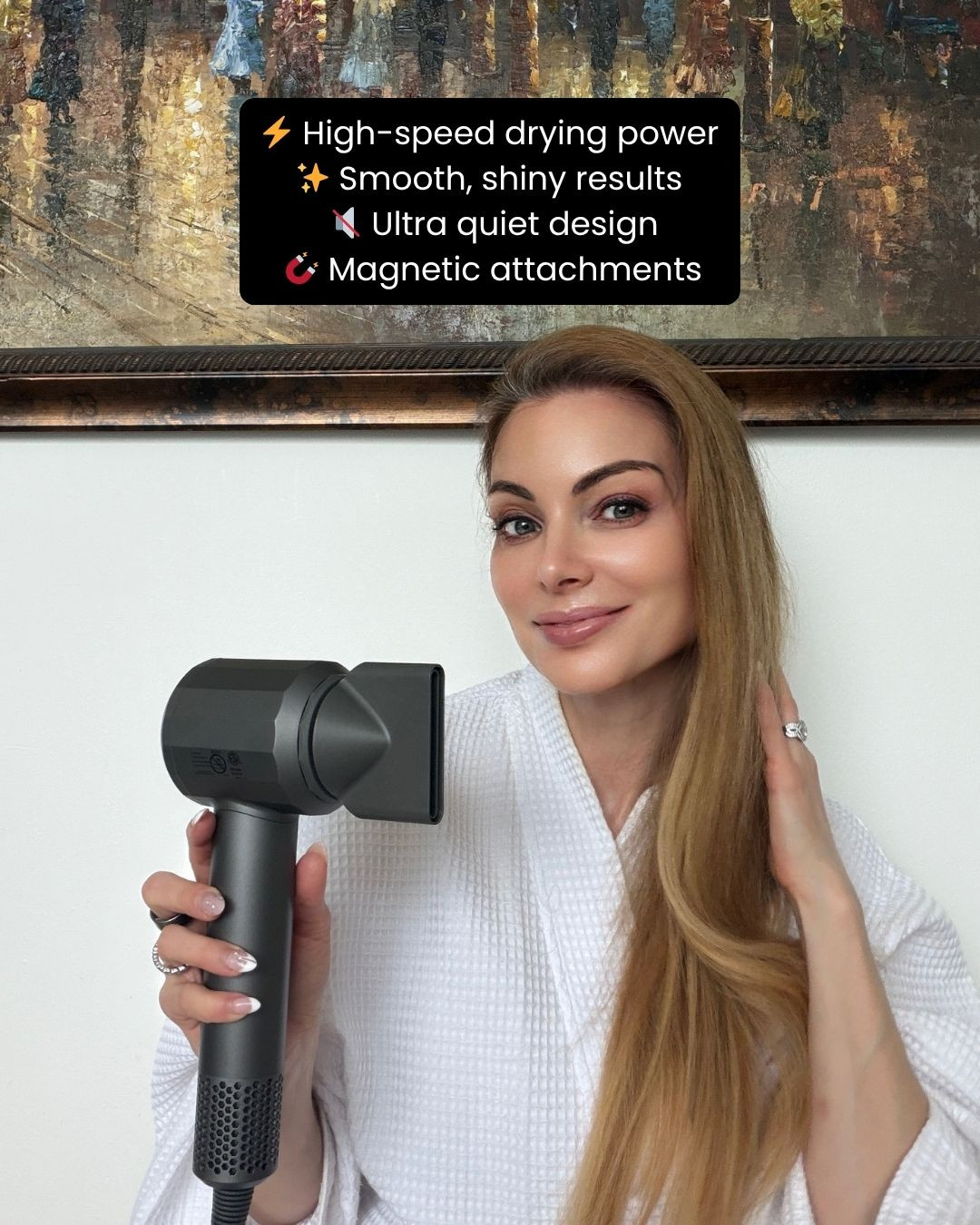 Dry your hair faster while keeping it smooth and shiny ✨💖 with this ionic hair dryer! Designed to help reduce frizz, boost shine, and speed up drying time, it makes styling feel easier while giving your hair that soft salon-finish look 🌿💨. Perfect for everyday routines when you want powerful performance without the extra hassle 👀✨. Trust me, this is one beauty tool you’ll use nonstop 💕

#hairdryer #ionicdryer #haircare #beautyessentials #hairtools #healthyhair #frizzfree #beautyfinds #hairgoals #smoothhair #shinyhair #selfcare #beautyroutine #dailyessentials #hairstyling #ltkbeauty #ltkfinds #beautycare #glowup #luxurybeauty #musthave #hairtips #salonathome #softhair 

 