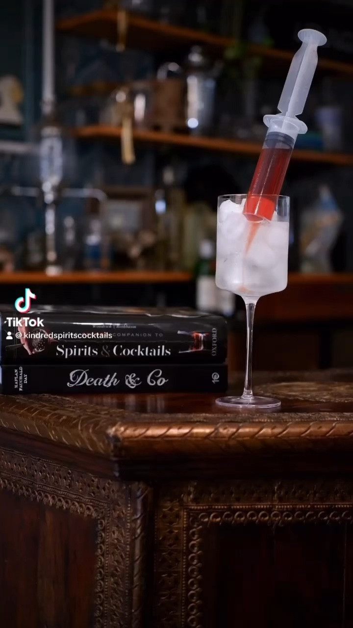 13 days of Halloween continues with this bitter bloody spritz! This low or no ABV cocktail is a perfect halloween party cocktail, because it’s super fun and interactive, and you can even put different liqueurs in the syringe for folks who prefer to have an alcoholic version of the drink. I used Ritual non-alcoholic apertif for this version, and it is so delicious! If you are wanting the booze, I would recommend Campari, Aperol, or a local red bitter.

NA bitter blood spritz

2 oz prosecco or NA prosecco 

3 oz soda water

1 oz red bitter

Add prosecco and soda water over ice in a wine glass. Slowly disperse your red bitter using a serving syringe (or ya know, just add it normally). Stir gently, and enjoy!

#cocktails #spritz #halloweenrecipe #homebar #aperolspritz #camparispritz #rzpambassador #halloweenmocktail

#LTKSeasonal #LTKhome #LTKHoliday