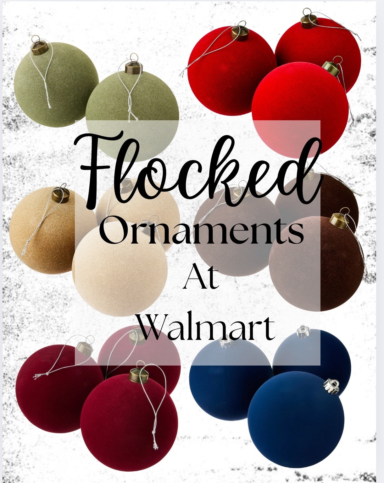 Flocked Ornaments at Walmart

#LTKSeasonal #LTKU #LTKHome