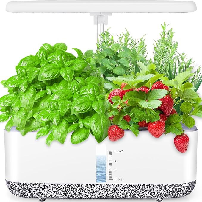 Large Hydroponics Growing System 14 Pods, Indoor Herb Garden with LED Grow Light, 5L Water Tank, ... | Amazon (US)