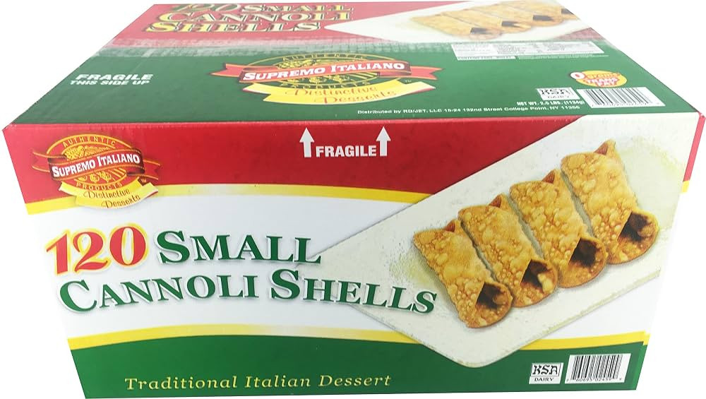 Supremo Italiano: 120 Small Cannoli Shells | Amazon (US)