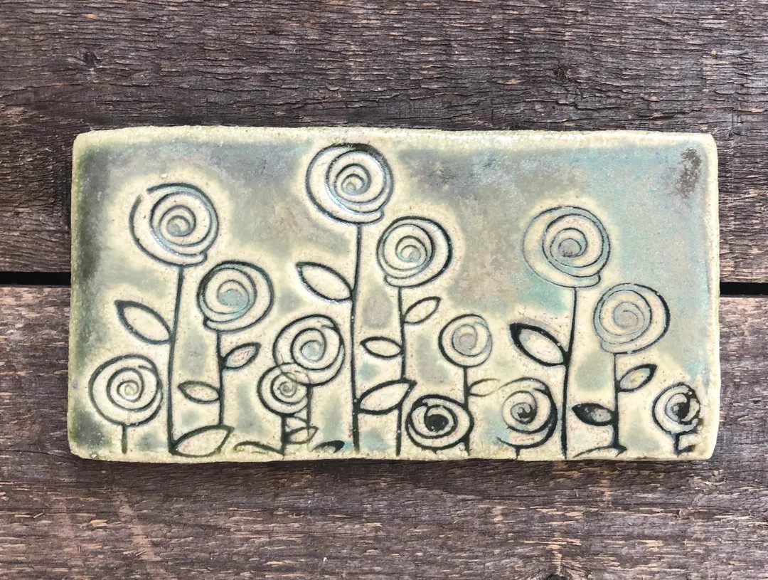 String Flowers Tile | Etsy (US)