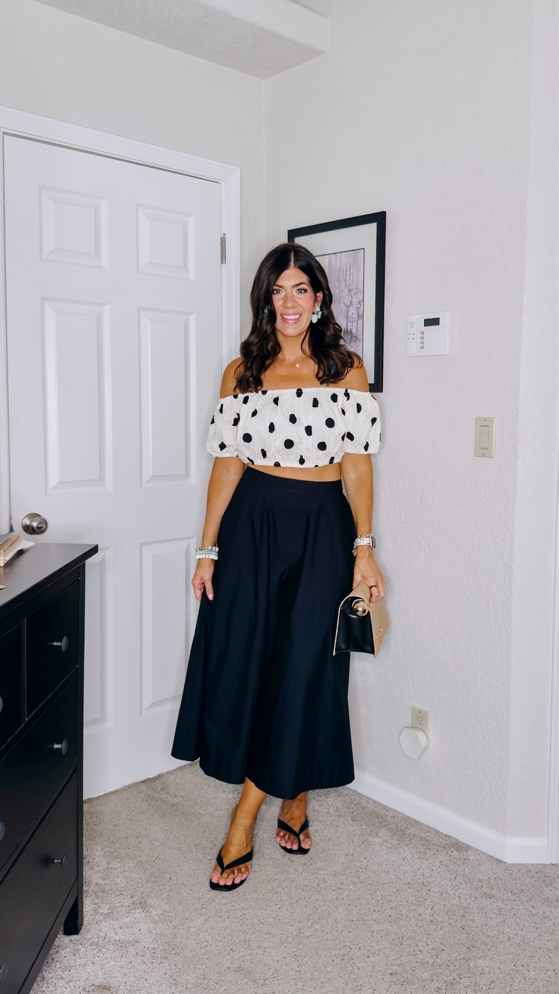 What I wore for a summer patio night
In a medium polka dot top
6 in skirt (trust me size down)

#LTKSaleAlert #LTKMidsize #LTKOver40