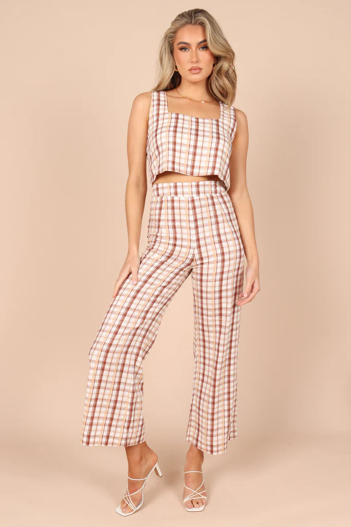 Anita Wide Leg Pants - Beige | Petal & Pup (AU)