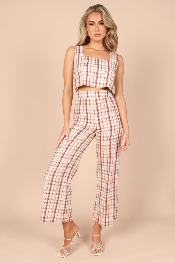 Anita Wide Leg Pants - Beige | Petal & Pup (AU)