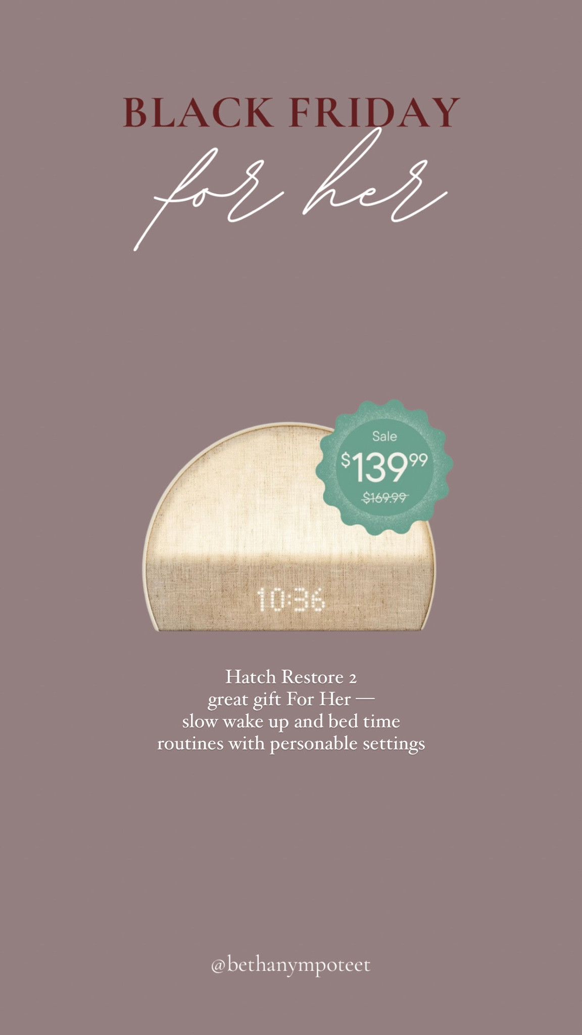 Hatch Restore 2 is on sale! Great gift “for her” or to add to your wishlist  

#LTKGiftGuide #LTKSaleAlert #LTKCyberWeek