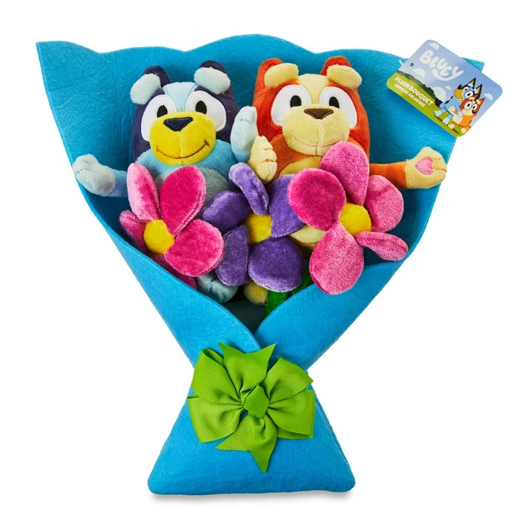 Bluey And Bingo Plush Valentine's Bouquet, Blue, All ages | Walmart (US)
