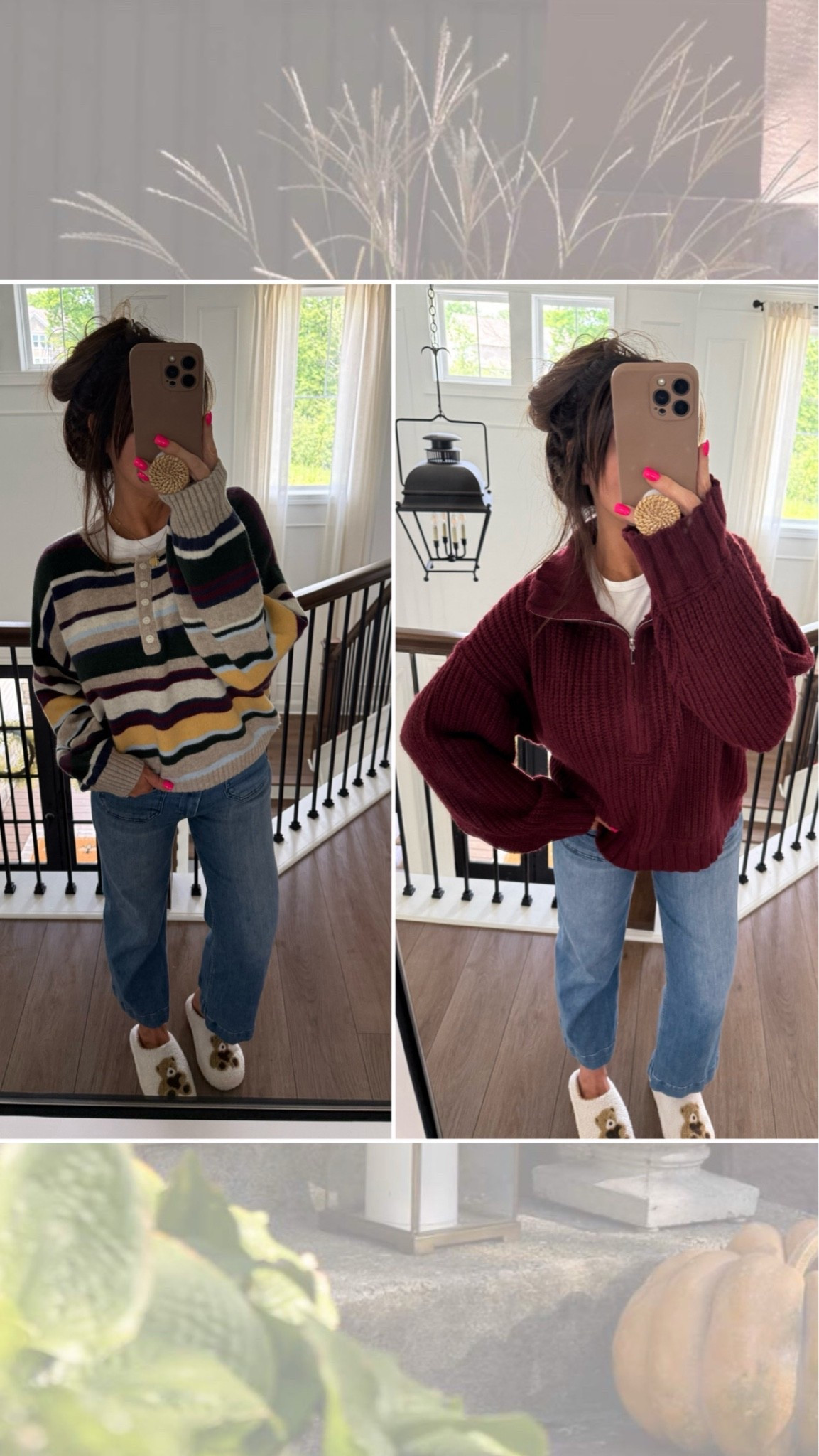 NEW at Abercrombie! 
The maroon sweater runs big!

#LTKootd #LTKdayinmylife #LTKSeasonal