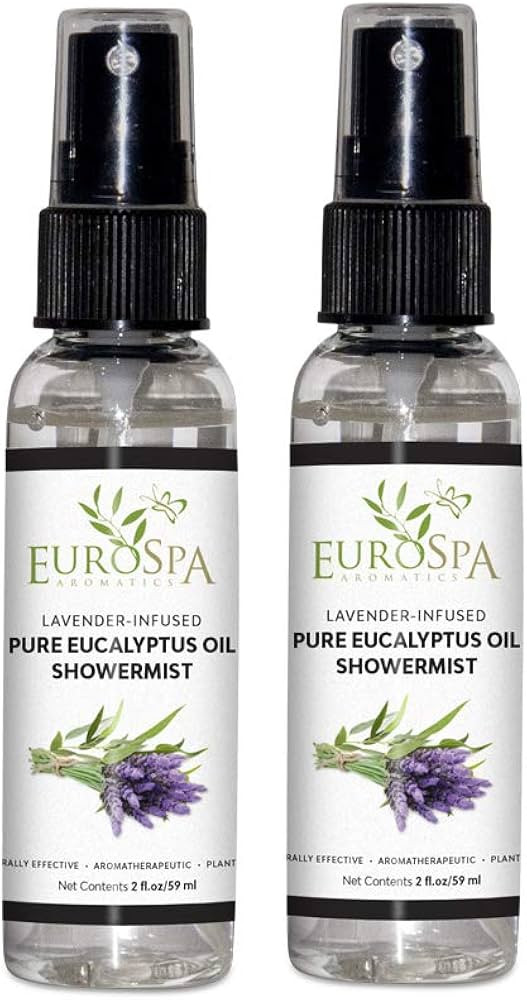 EuroSpa Aromatics Pure Eucalyptus Oil ShowerMist and Steam Room Spray, All-Natural Premium Aromat... | Amazon (US)
