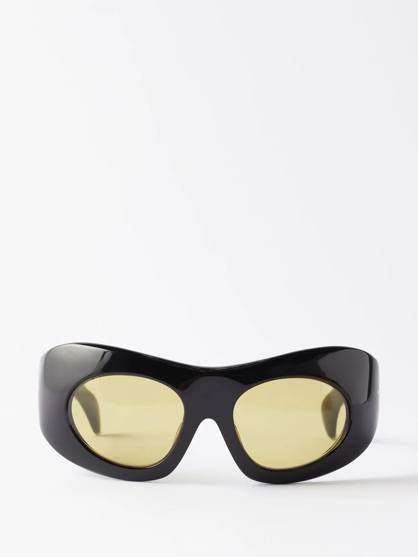 Ruh round-square acetate wrap sunglasses | Matches (UK)