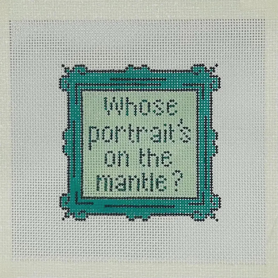 Handpainted Needlepoint Canvas, Portrait on the Mantle, Father Figure, Life of a Showgirl, Gifts ... | Etsy (US)