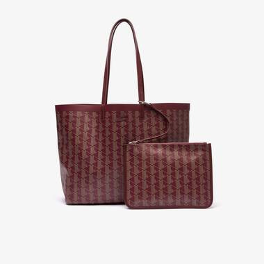 Women's Zely Canvas Monogram Medium Tote | Lacoste (US)