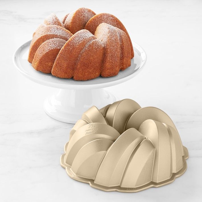 Nordic Ware Nonstick Cast Aluminum 75th Anniversary Bundt Cake Pan | Williams-Sonoma