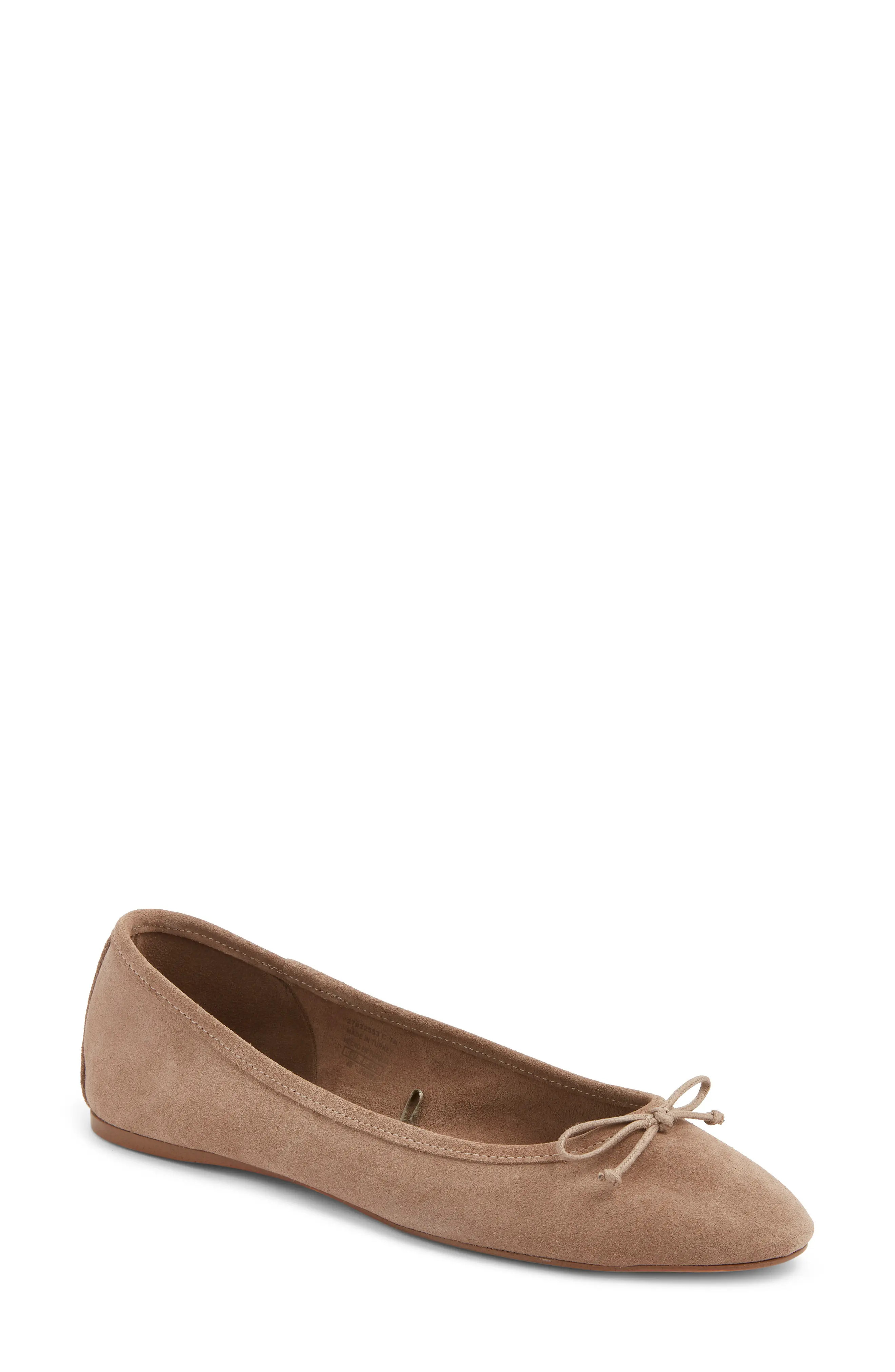 MANGO Bow Round Toe Ballet Flat (Women) | Nordstrom | Nordstrom