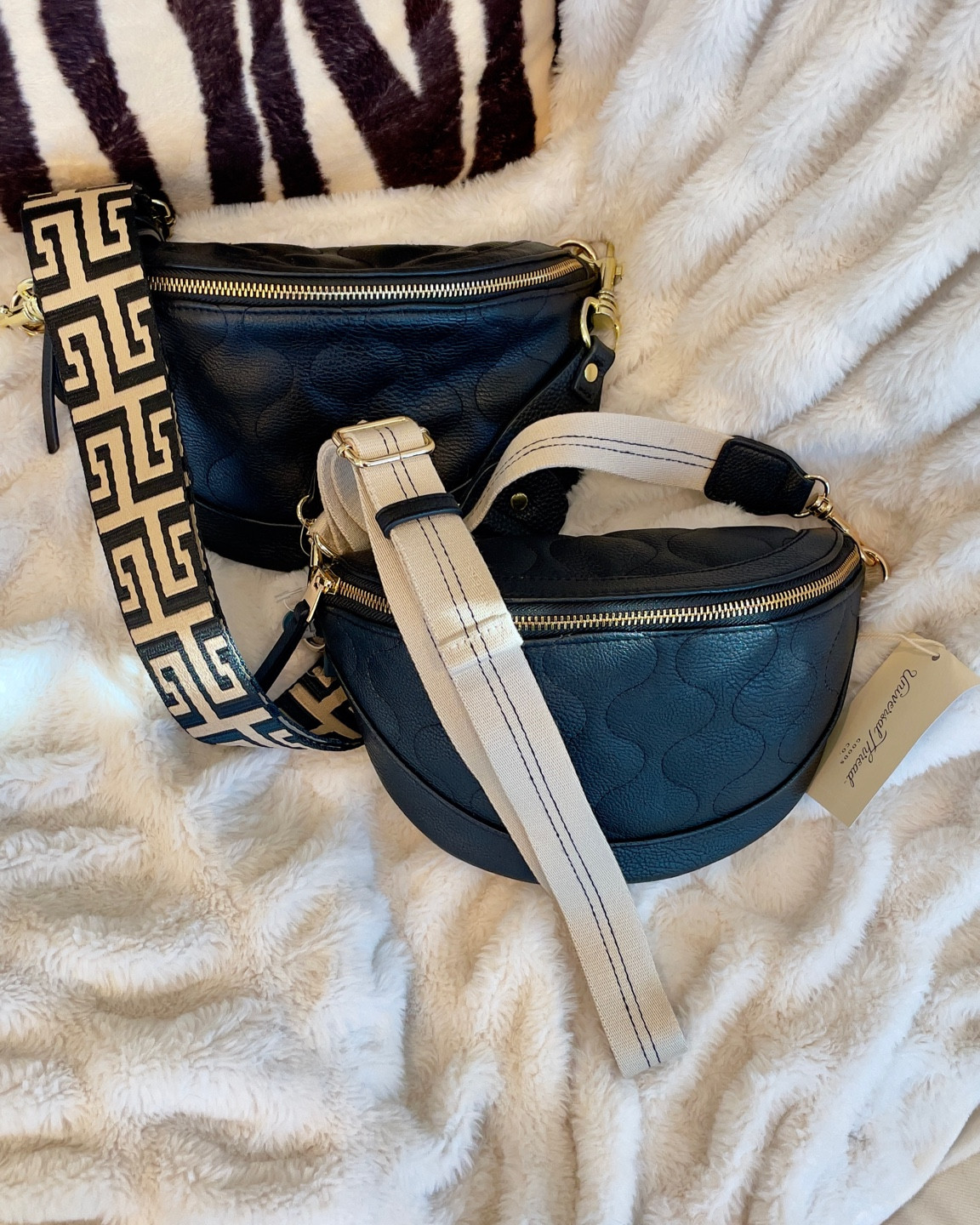 Amazon strap on a Target bag  