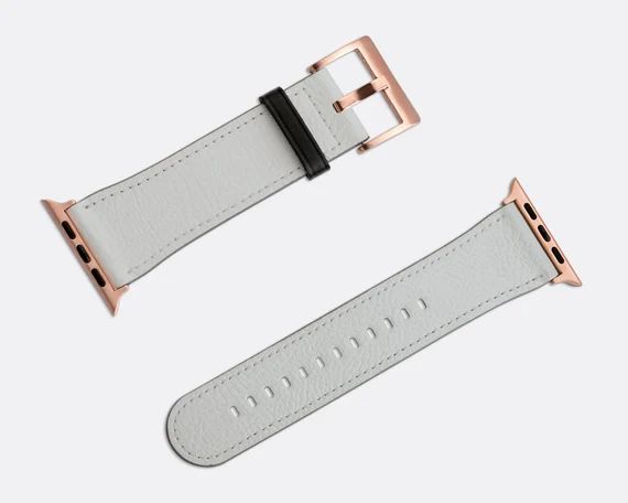 Wolf Grey Apple Watch Strap | Premium Vegan Faux Leather available for all Apple Watches includin... | Etsy (US)