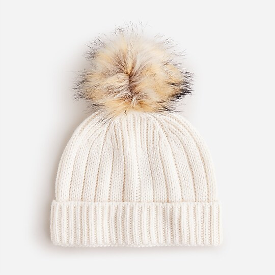 Ribbed pom-pom beanie | J. Crew US