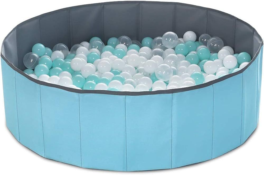 PlayMaty Kids Ball Pit - Folding Portable Baby Play Ball Pool (Balls Not Included) Double Layer O... | Amazon (US)