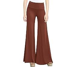 Made By Johnny MBJ Women's Casual Comfy Solid/Tie Dye Wide Leg Palazzo Lounge Pants (XS~5XL) | Amazon (US)