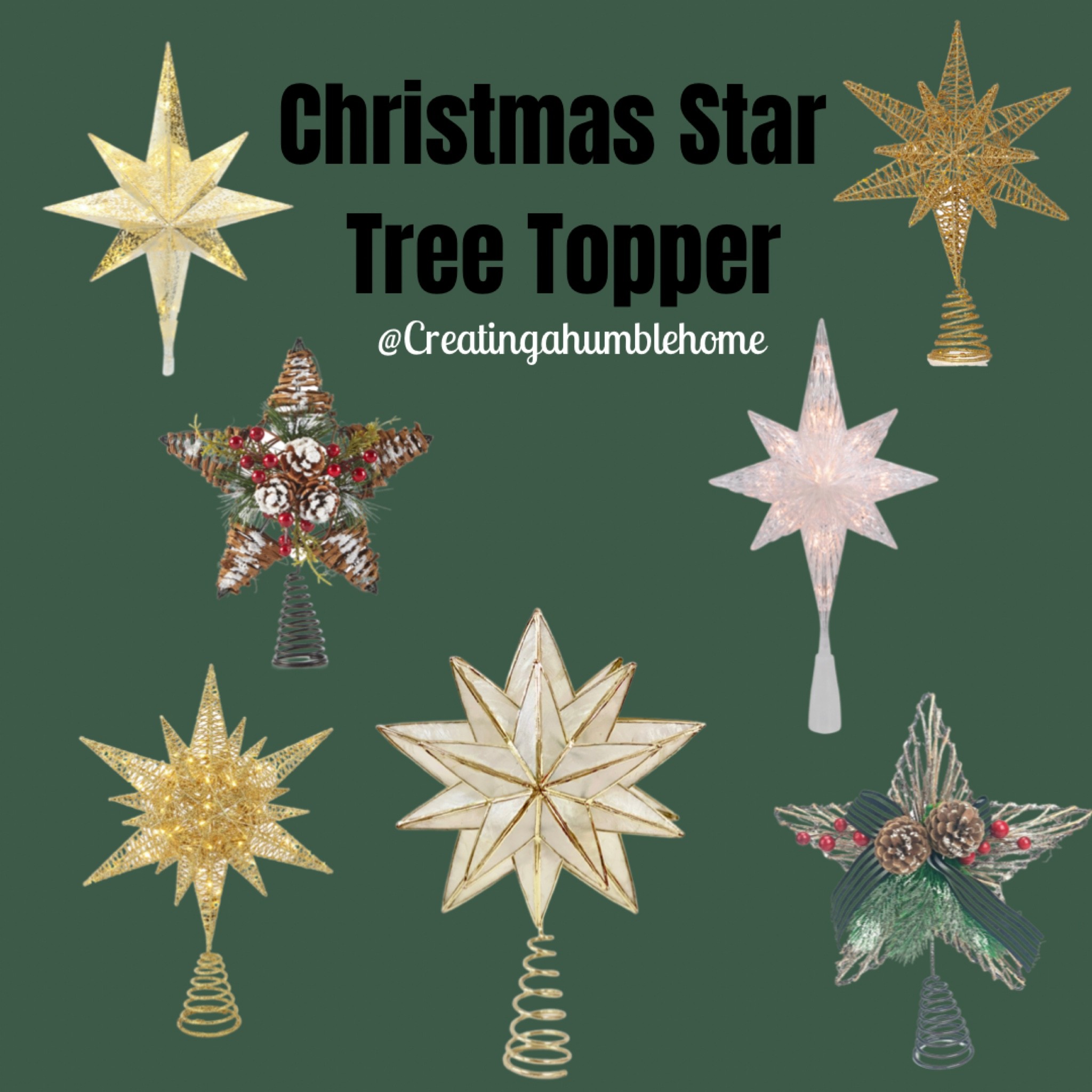 Beautiful star tree toppers at Walmart! 🌲

#LTKSeasonal #LTKhome #LTKHoliday