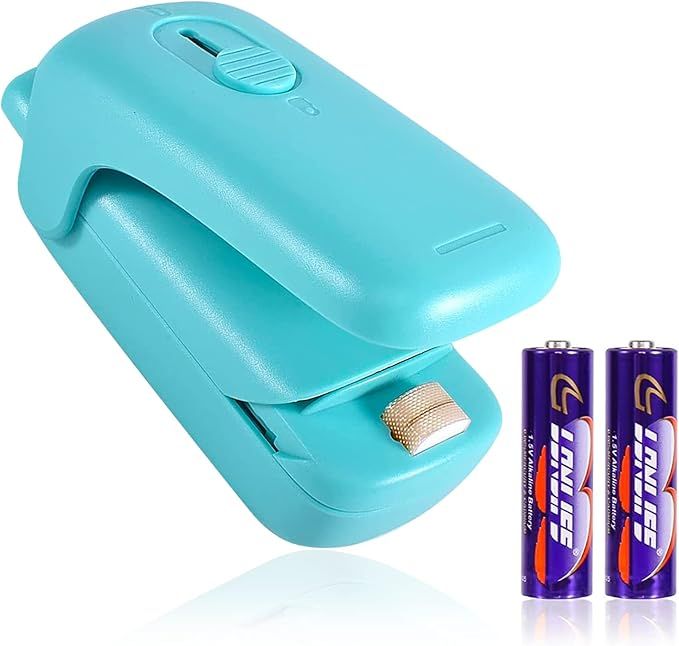 NOBVEQ Mini Bag Sealer, Handheld Heat Vacuum Sealer, Cutter with Lanyard and 2 in 1 Heat Sealer, ... | Amazon (US)