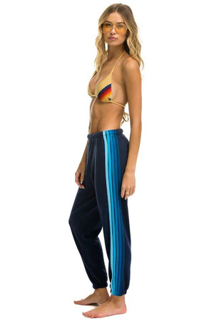 5 STRIPE SWEATPANTS - NAVY // BLUE | Aviator Nation