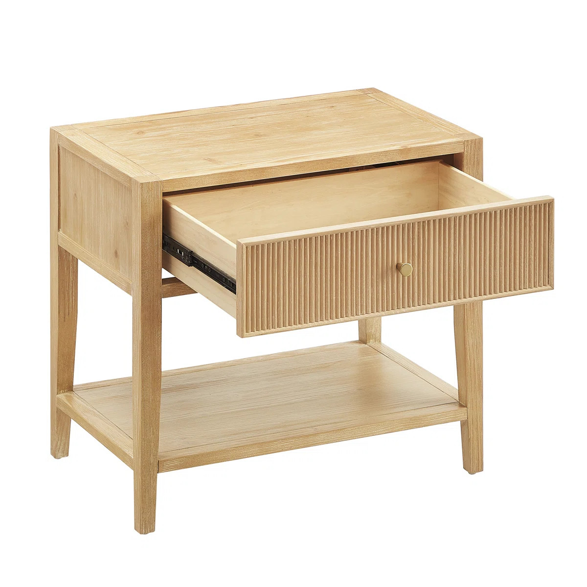 Dovecove Flores Natural 1-Drawer Nightstand | Wayfair | Wayfair North America