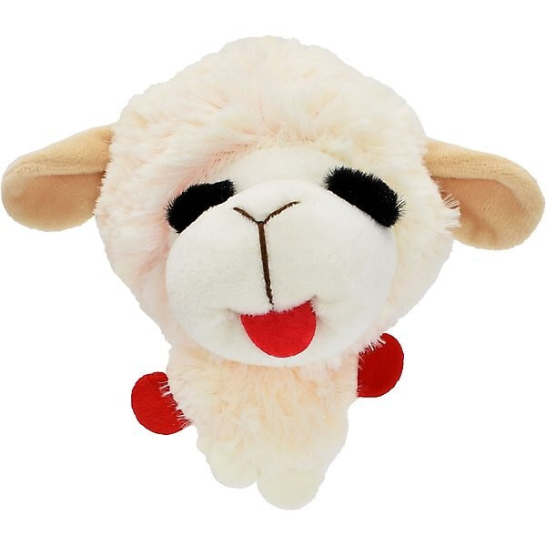 Multipet Lamb Chop Knobby Noggins Squeaky Plush Dog Toy, Assorted, 5-in | Chewy.com