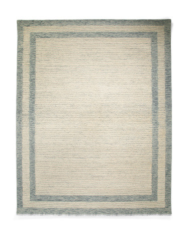 8x10 Wool Blend Malia Frame Heavy Hand Tufted Area Rug | TJ Maxx