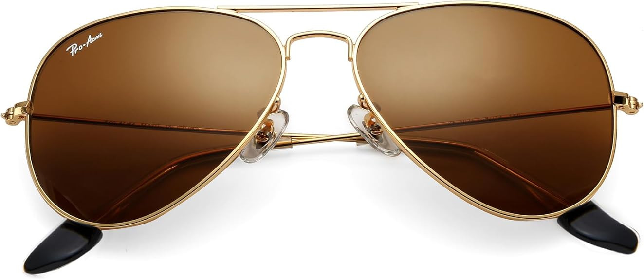 Pro Acme Classic Aviator Sunglasses for Women & Men Metal Frame UV400 Driver Sunglasses | Amazon (US)