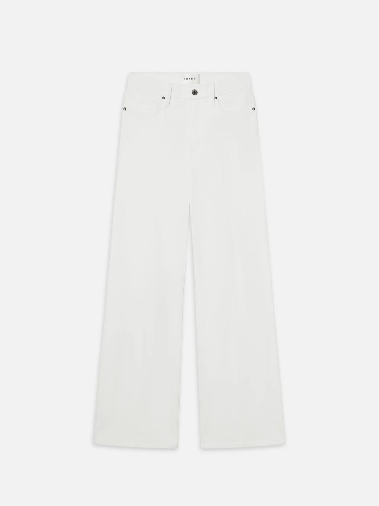 LE SLIM PALAZZO WHITE | Frame Denim