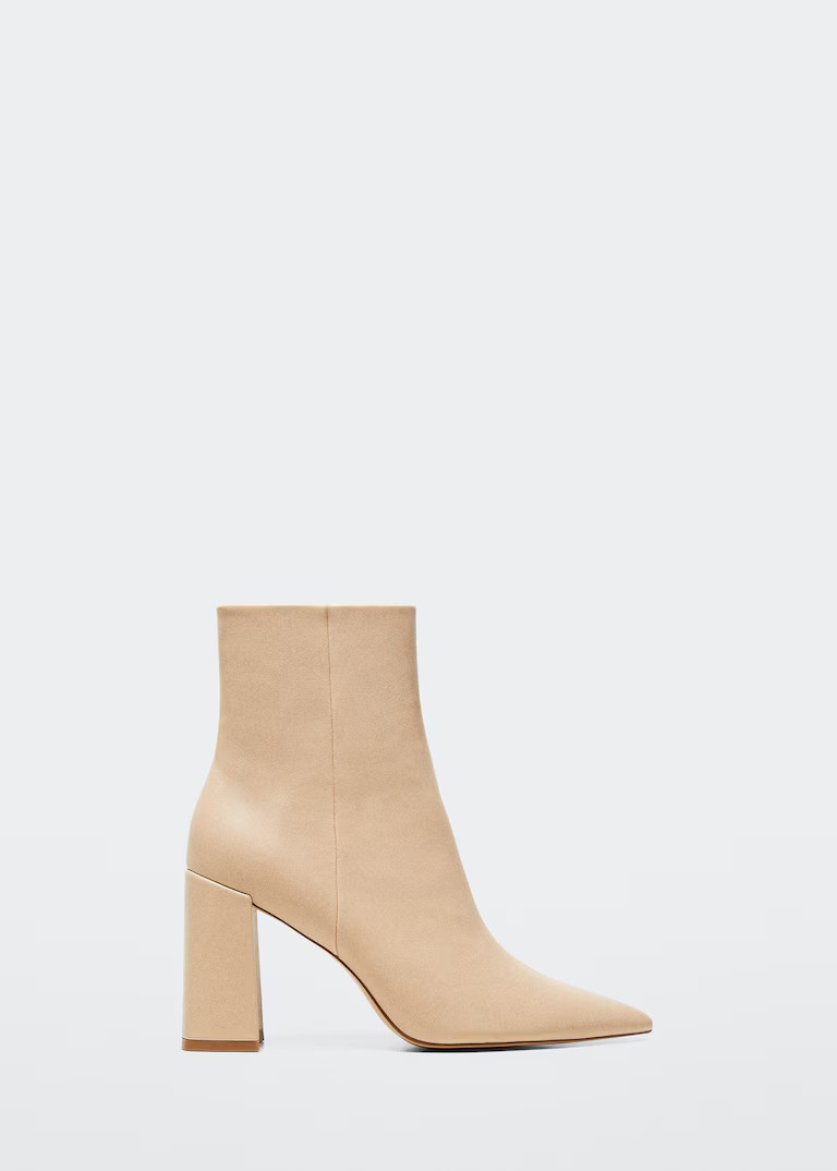 Ankle boots with block heel -  Women | Mango United Kingdom | MANGO (UK)