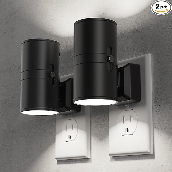 Briignite Night Lights Plug into Wall, Modern LED Night Light Plug in, Dusk to Dawn Sensor, 5000K... | Amazon (US)