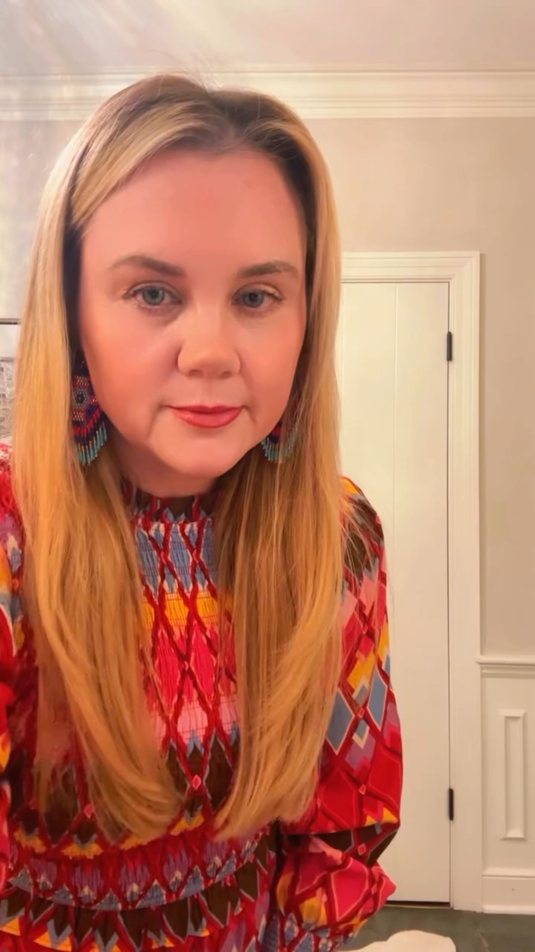 I got probably 10-12 compliments on this dress today.  Even a little older gentlemen in the elevator.  He said it was a really cool Native American vibe.  I have some Native American in me so I had to bust out my turquoise & post!  Link is in the bio!  Good price point and works with all body types!  I’m 5’2 and did not need to alter the length!  #spunkystyle #falldressstyle #nativeamericanstyle