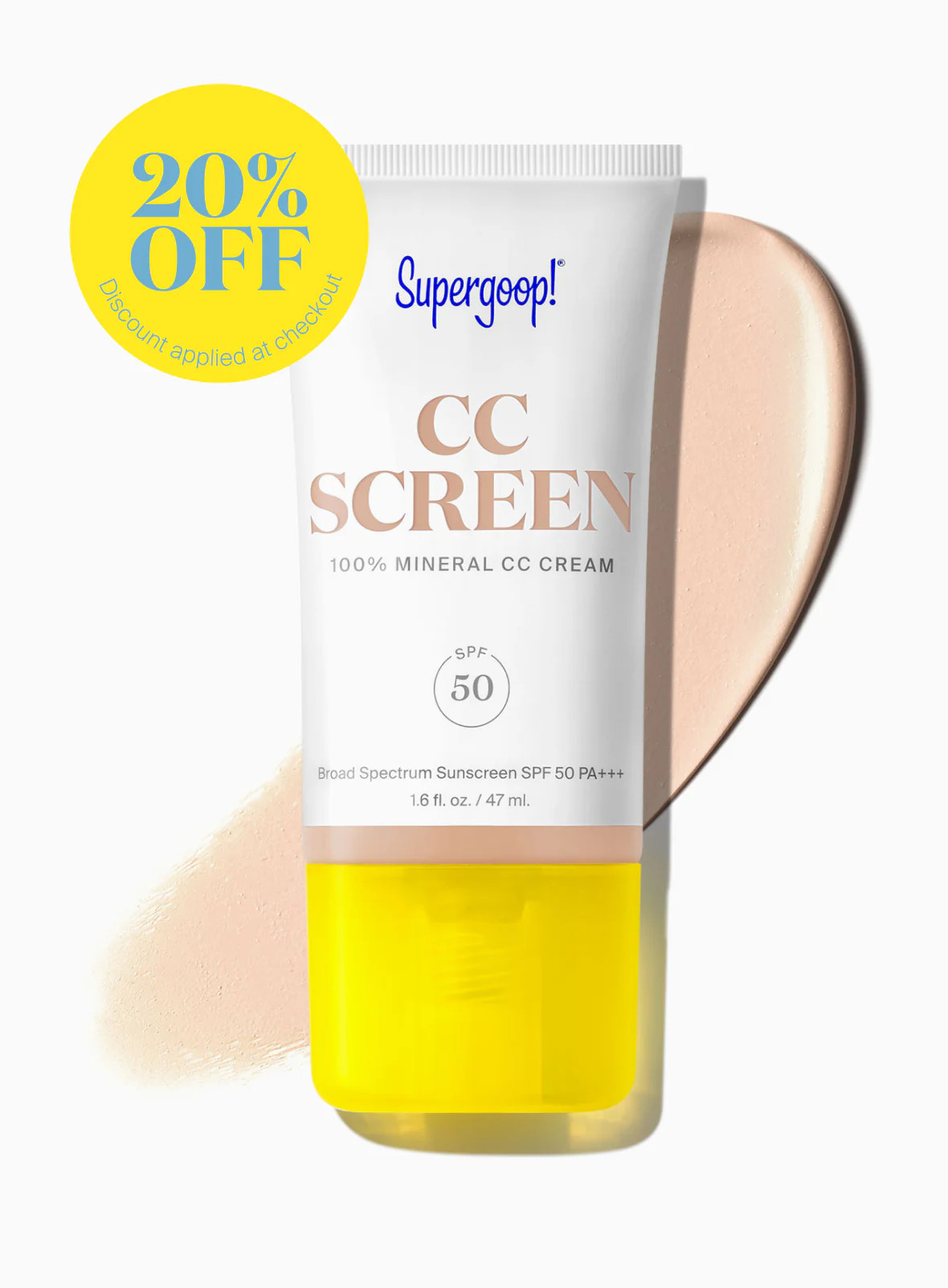CC Screen 100% Mineral CC Cream SPF 50 | Supergoop