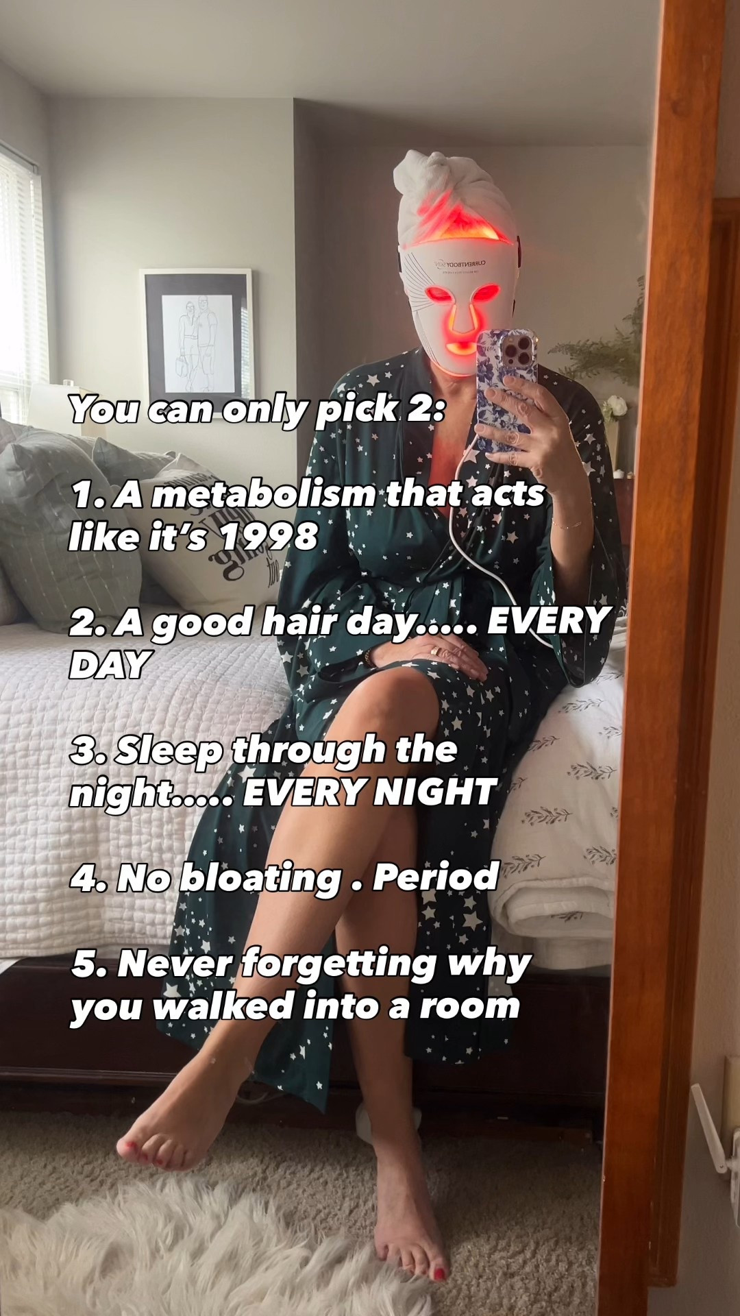 You can only pick 2!  What are you choosing?

Medium in robe 
Use code: DAWN at Current Body

#LTKdayinmylife #LTKOver40 #LTKselfcare