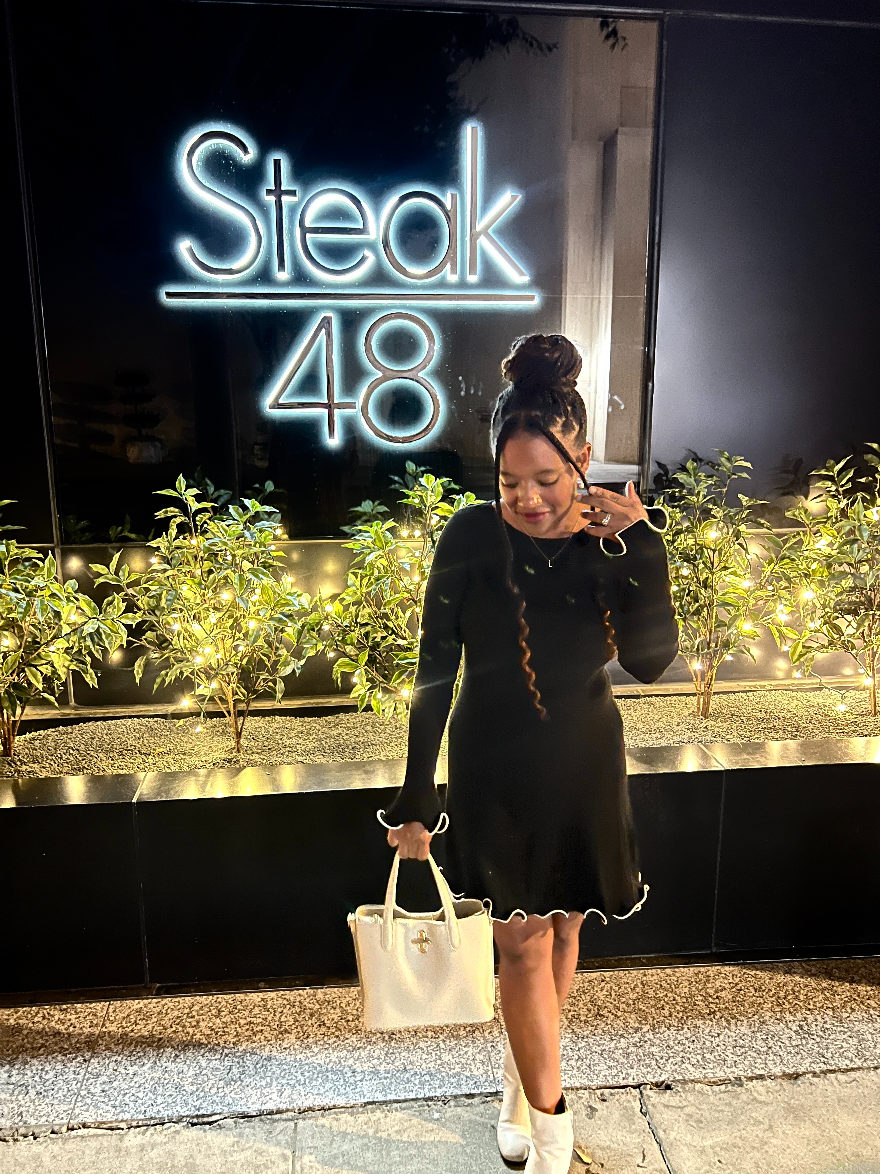 dinner fit + glam 🖤🍷✨ 

 #cupshe #blackdress #dinnerfit

#LTKootd