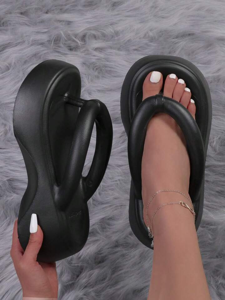 Women Minimalist Flatform Flip Flops | SHEIN