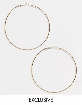 Liars & Lovers Exclusive extra large fine gold hoop earrings | ASOS US