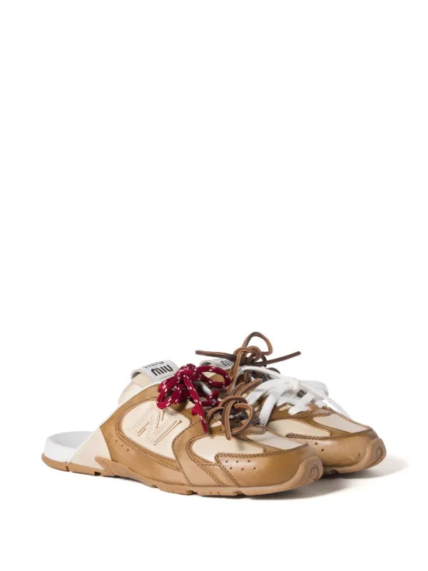 Miu Miu x New Balance Mules  | Brown | FARFETCH IE | Farfetch Global