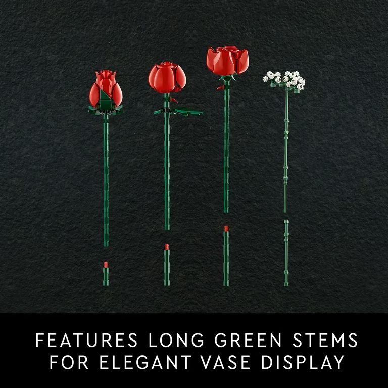 LEGO Icons Bouquet of Roses, Home Décor Artificial Flowers, Gift for Her or Him for Anniversary ... | Walmart (US)